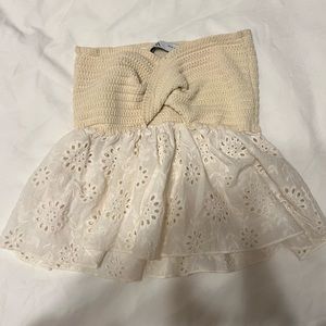 Zara Eyelet Tube Top